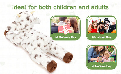 21.7 Inch Big Goat Stuffed Animal with 3 Cute Stuffed Goat Babies Inside for Age 3+ Kids, Goat Stuffed Goat Plush Toy Set
