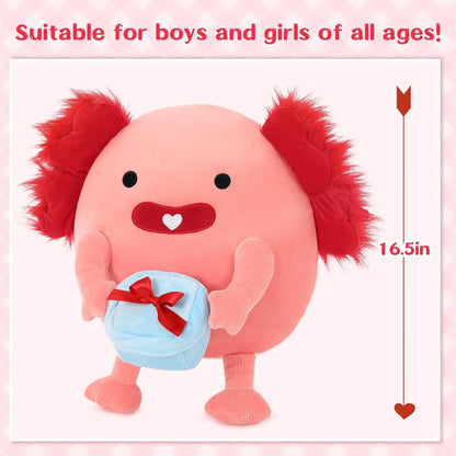 Original 14-Inch Cynthia The Pink Axolotl - Soft & Squishy Axolotl Stuffed Animal Toy - Gift for Girls,Boys